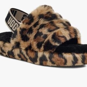 New Girls School Aged Leopard Slide Size 4 Can Fit Women 5.5